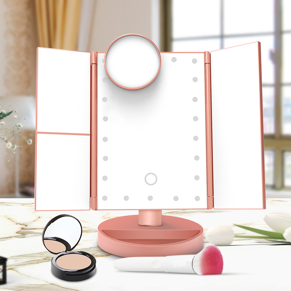 Тройное LED зеркало для макияжа MAGIC MAKEUP MIRROR